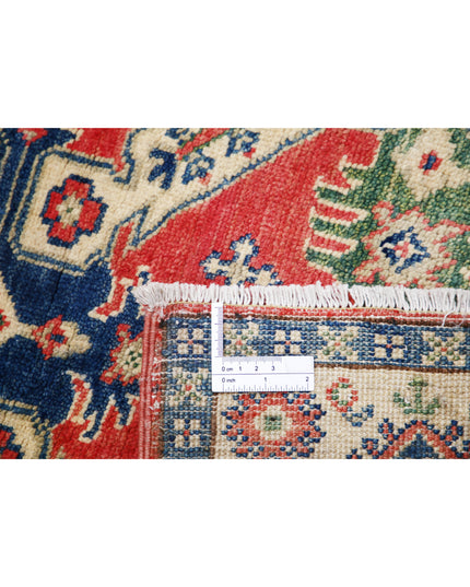 Kazak 2' 10" X 4' 8" Hand Knotted Wool Rug 2' 10" X 4' 8" (86 X 142) / Red / Wool