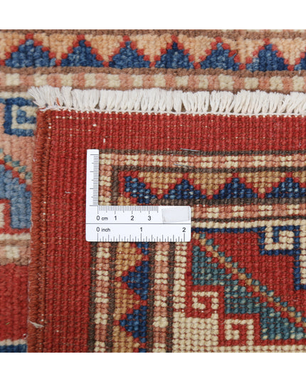 Kazak 3' 0" X 4' 10" Hand Knotted Wool Rug 3' 0" X 4' 10" (91 X 147) / Red / Wool