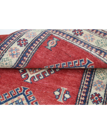 Kazak 2' 10" X 4' 11" Hand Knotted Wool Rug 2' 10" X 4' 11" (86 X 150) / Red / Wool
