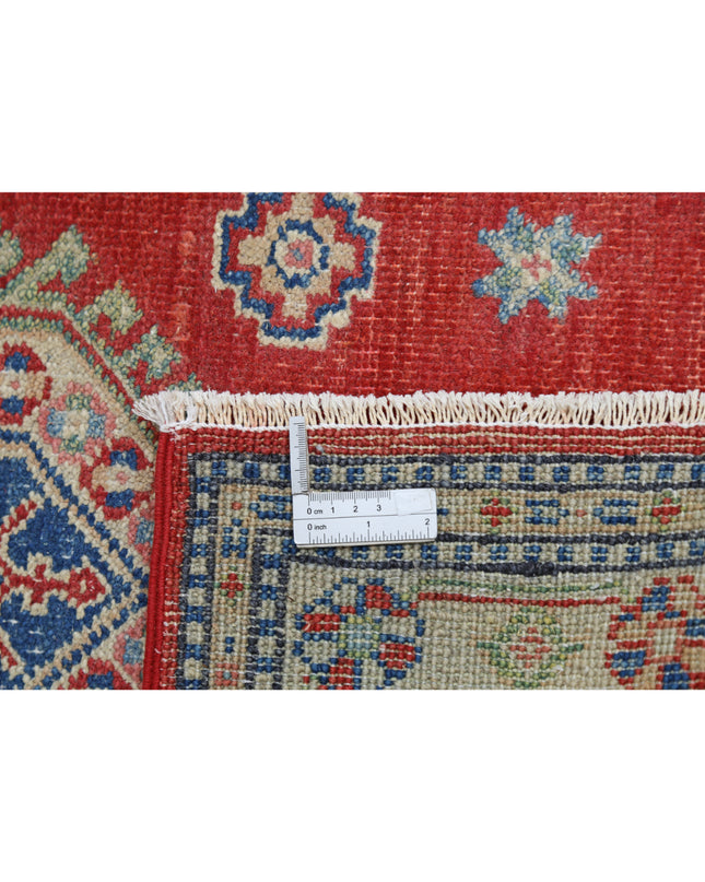 Kazak 2' 6" X 3' 11" Hand Knotted Wool Rug 2' 6" X 3' 11" (76 X 119) / Red / Wool