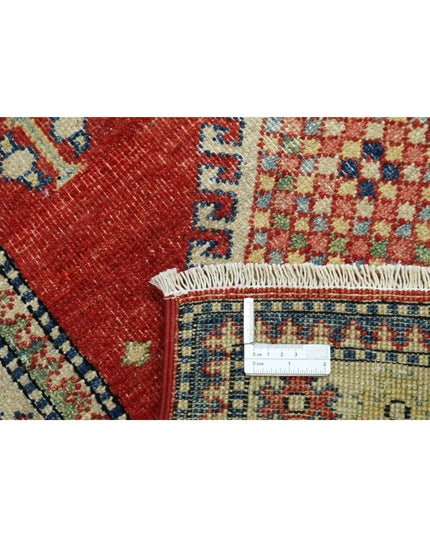 Kazak 2' 10" X 4' 8" Hand Knotted Wool Rug 2' 10" X 4' 8" (86 X 142) / Red / Wool