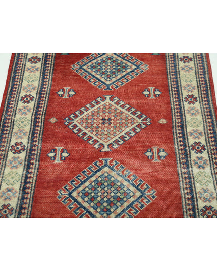 Kazak 2' 10" X 4' 10" Hand Knotted Wool Rug 2' 10" X 4' 10" (86 X 147) / Red / Wool