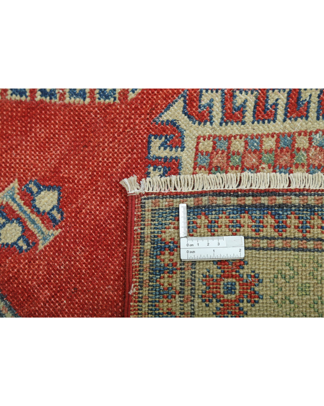Kazak 2' 10" X 4' 10" Hand Knotted Wool Rug 2' 10" X 4' 10" (86 X 147) / Red / Wool