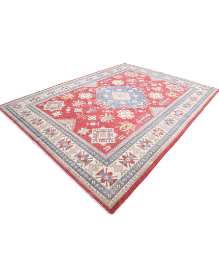 Kazak 9' 1" X 12' 4" Hand Knotted Wool Rug 9' 1" X 12' 4" (277 X 376) / Red / Wool