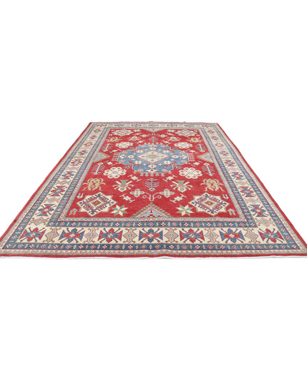 Kazak 9' 1" X 12' 4" Hand Knotted Wool Rug 9' 1" X 12' 4" (277 X 376) / Red / Wool