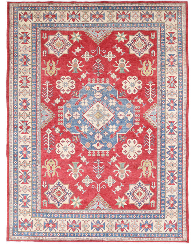 Kazak 9' 1" X 12' 4" Hand Knotted Wool Rug 9' 1" X 12' 4" (277 X 376) / Red / Wool