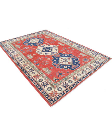 Kazak 6' 7" X 9' 4" Hand Knotted Wool Rug 6' 7" X 9' 4" (201 X 284) / Red / Wool