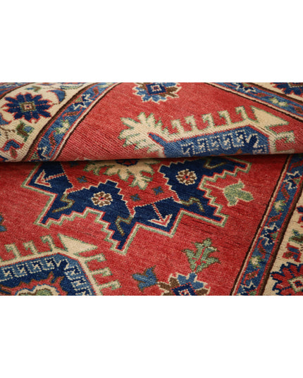 Kazak 3' 3" X 4' 8" Hand Knotted Wool Rug 3' 3" X 4' 8" (99 X 142) / Red / Wool