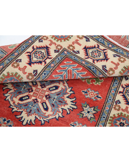 Kazak 3' 1" X 4' 10" Hand Knotted Wool Rug 3' 1" X 4' 10" (94 X 147) / Red / Wool
