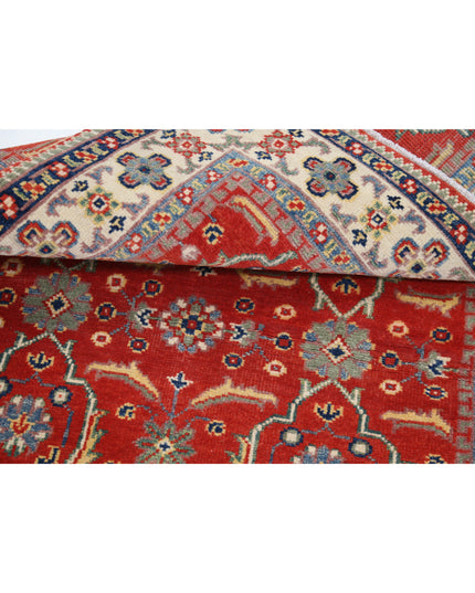 Kazak 3' 1" X 4' 9" Hand Knotted Wool Rug 3' 1" X 4' 9" (94 X 145) / Red / Wool