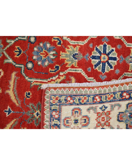 Kazak 3' 1" X 4' 9" Hand Knotted Wool Rug 3' 1" X 4' 9" (94 X 145) / Red / Wool