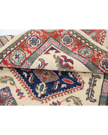 Kazak 3' 1" X 5' 2" Hand Knotted Wool Rug 3' 1" X 5' 2" (94 X 158) / Ivory / Wool