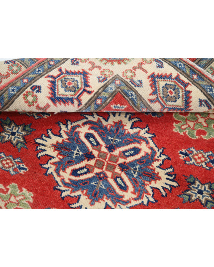 Kazak 3' 3" X 4' 7" Hand Knotted Wool Rug 3' 3" X 4' 7" (99 X 140) / Red / Wool
