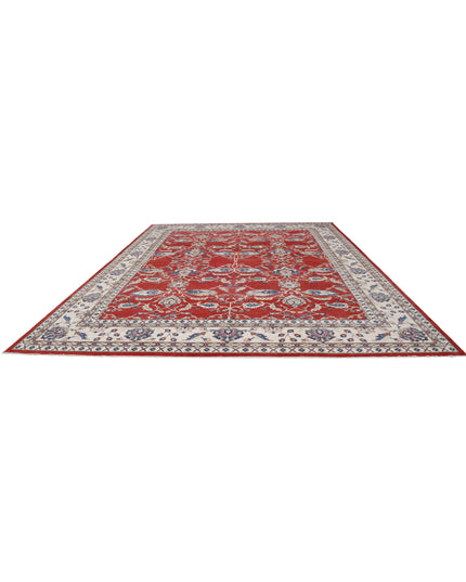 Kazak 12' 1" X 15' 3" Hand Knotted Wool Rug 12' 1" X 15' 3" (368 X 465) / Red / Wool