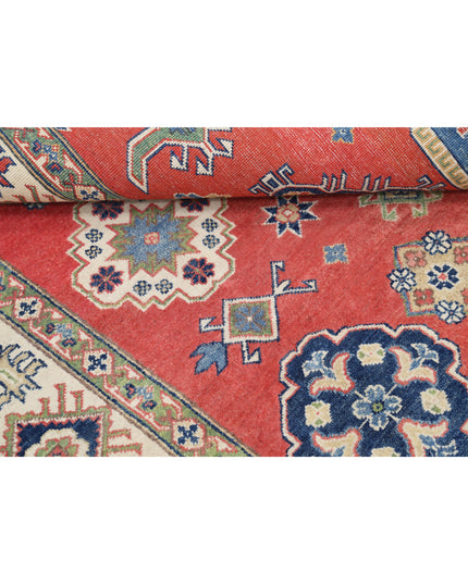 Kazak 8' 0" X 10' 1" Hand Knotted Wool Rug 8' 0" X 10' 1" (244 X 307) / Red / Wool
