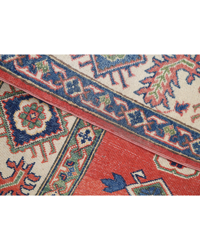 Kazak 8' 0" X 10' 1" Hand Knotted Wool Rug 8' 0" X 10' 1" (244 X 307) / Red / Wool
