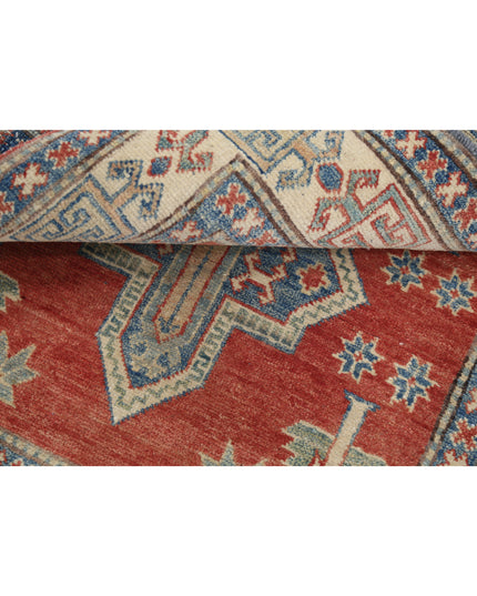 Kazak 3' 2" X 3' 5" Hand Knotted Wool Rug 3' 2" X 3' 5" (97 X 104) / Red / Wool