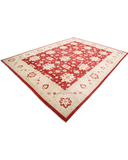 Kazak 8' 11" X 11' 9" Hand Knotted Wool Rug 8' 11" X 11' 9" (272 X 358) / Red / Wool