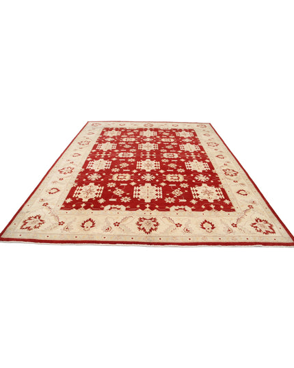 Kazak 8' 11" X 11' 9" Hand Knotted Wool Rug 8' 11" X 11' 9" (272 X 358) / Red / Wool