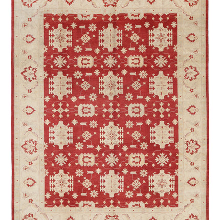 Kazak 8' 11" X 11' 9" Hand Knotted Wool Rug 8' 11" X 11' 9" (272 X 358) / Red / Wool