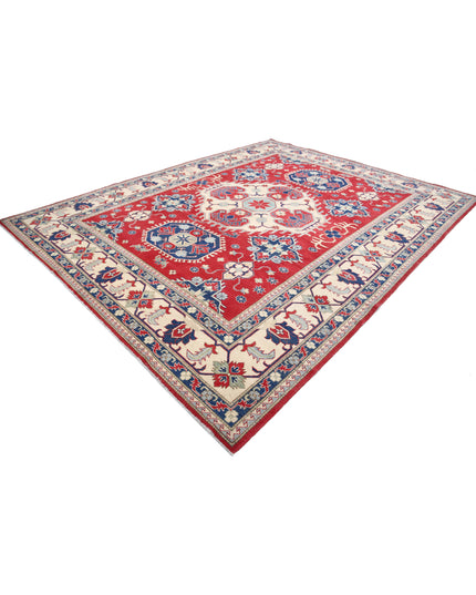 Kazak 9' 8" X 12' 5" Hand Knotted Wool Rug 9' 8" X 12' 5" (295 X 379) / Red / Wool