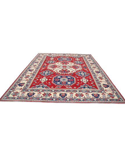 Kazak 9' 8" X 12' 5" Hand Knotted Wool Rug 9' 8" X 12' 5" (295 X 379) / Red / Wool