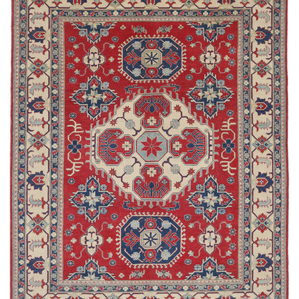 Kazak 9' 8" X 12' 5" Hand Knotted Wool Rug 9' 8" X 12' 5" (295 X 379) / Red / Wool