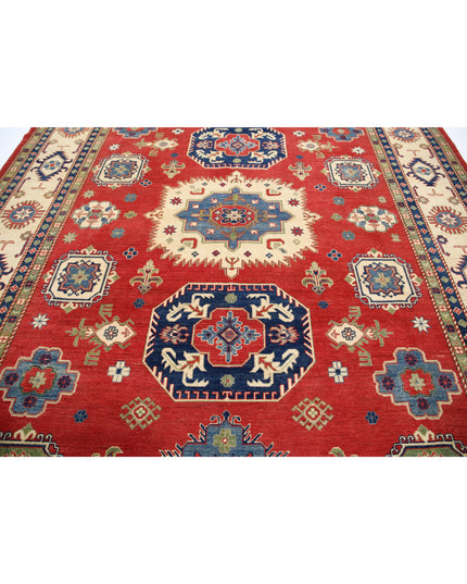 Kazak 9' 11" X 13' 7" Hand Knotted Wool Rug 9' 11" X 13' 7" (302 X 414) / Red / Wool