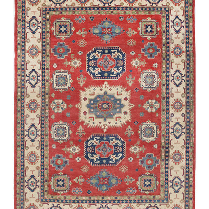 Kazak 9' 11" X 13' 7" Hand Knotted Wool Rug 9' 11" X 13' 7" (302 X 414) / Red / Wool