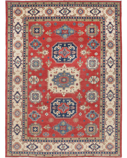 Kazak 9' 11" X 13' 7" Hand Knotted Wool Rug 9' 11" X 13' 7" (302 X 414) / Red / Wool