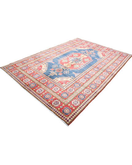 Kazak 6' 8" X 9' 7" Hand Knotted Wool Rug 6' 8" X 9' 7" (203 X 292) / Blue / Wool