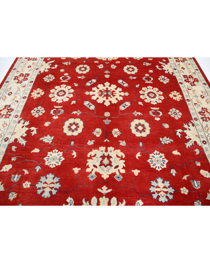 Kazak 8' 10" X 11' 9" Hand Knotted Wool Rug 8' 10" X 11' 9" (269 X 358) / Red / Wool