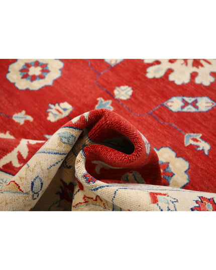 Kazak 8' 10" X 11' 9" Hand Knotted Wool Rug 8' 10" X 11' 9" (269 X 358) / Red / Wool