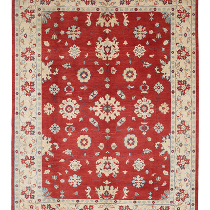 Kazak 8' 10" X 11' 9" Hand Knotted Wool Rug 8' 10" X 11' 9" (269 X 358) / Red / Wool