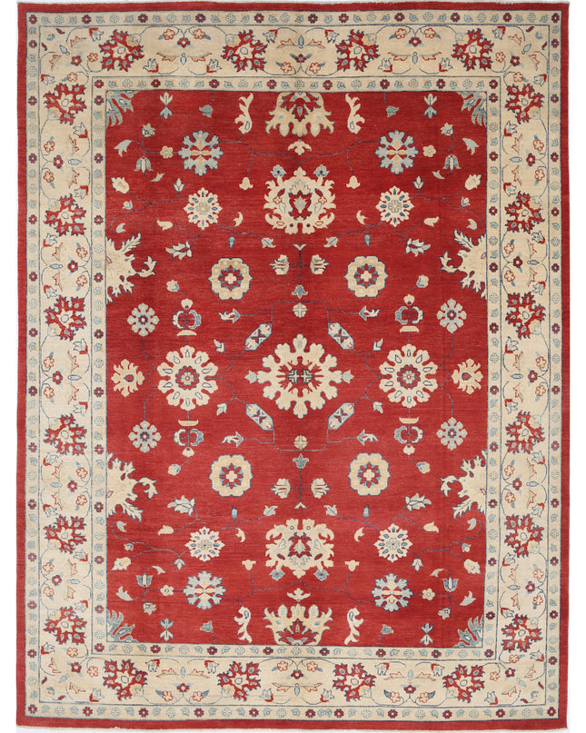 Kazak 8' 10" X 11' 9" Hand Knotted Wool Rug 8' 10" X 11' 9" (269 X 358) / Red / Wool