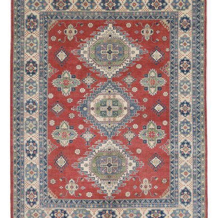Kazak 10' 1" X 13' 3" Hand Knotted Wool Rug 10' 1" X 13' 3" (307 X 404) / Red / Wool