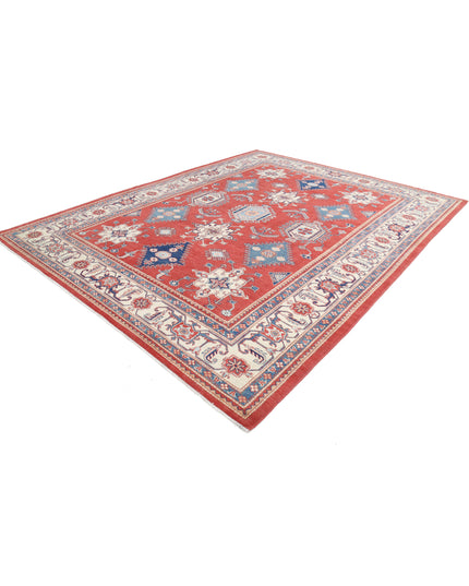 Kazak 9' 4" X 11' 10" Hand Knotted Wool Rug 9' 4" X 11' 10" (284 X 361) / Red / Wool
