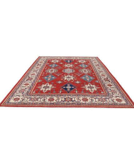 Kazak 9' 4" X 11' 10" Hand Knotted Wool Rug 9' 4" X 11' 10" (284 X 361) / Red / Wool