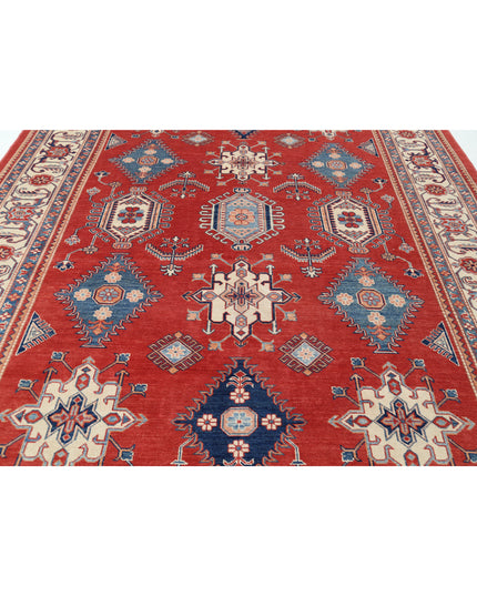 Kazak 9' 4" X 11' 10" Hand Knotted Wool Rug 9' 4" X 11' 10" (284 X 361) / Red / Wool