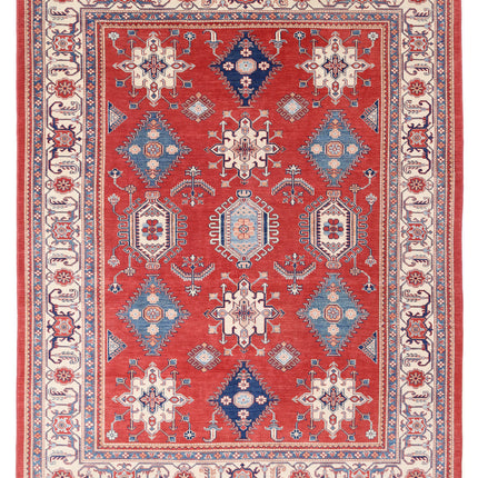 Kazak 9' 4" X 11' 10" Hand Knotted Wool Rug 9' 4" X 11' 10" (284 X 361) / Red / Wool