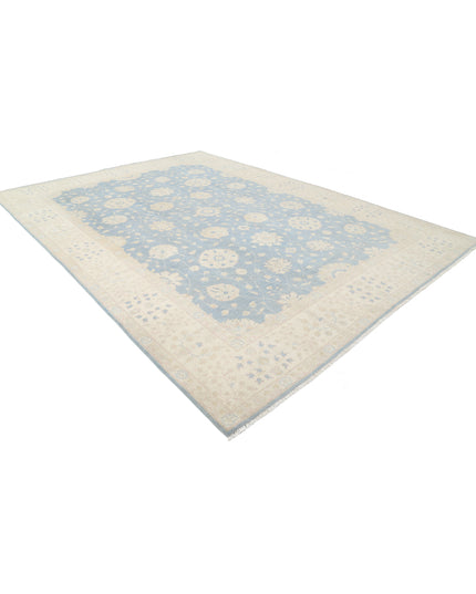 Kazak 9' 7" X 13' 4" Hand Knotted Wool Rug 9' 7" X 13' 4" (292 X 406) / Blue / Wool