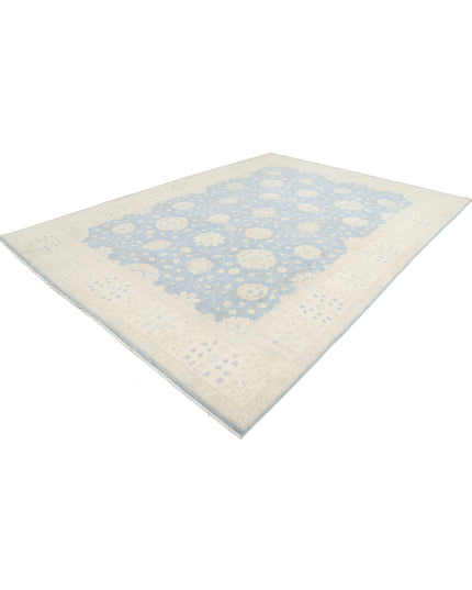 Kazak 9' 7" X 13' 4" Hand Knotted Wool Rug 9' 7" X 13' 4" (292 X 406) / Blue / Wool