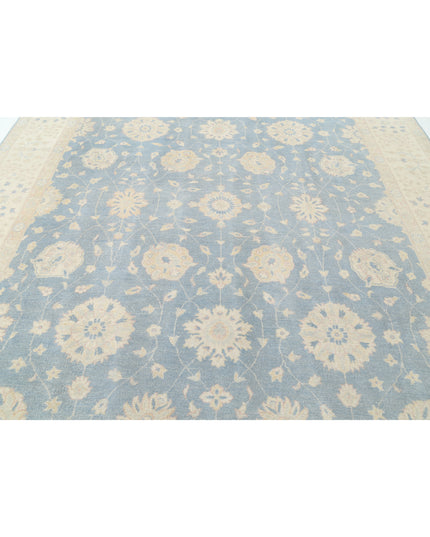Kazak 9' 7" X 13' 4" Hand Knotted Wool Rug 9' 7" X 13' 4" (292 X 406) / Blue / Wool