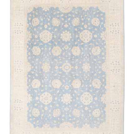 Kazak 9' 7" X 13' 4" Hand Knotted Wool Rug 9' 7" X 13' 4" (292 X 406) / Blue / Wool