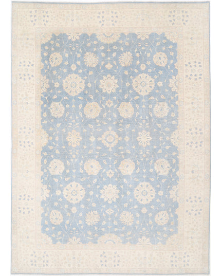 Kazak 9' 7" X 13' 4" Hand Knotted Wool Rug 9' 7" X 13' 4" (292 X 406) / Blue / Wool