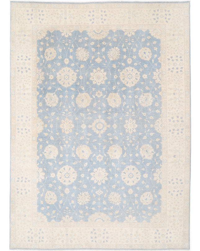 Kazak 9' 7" X 13' 4" Hand Knotted Wool Rug 9' 7" X 13' 4" (292 X 406) / Blue / Wool