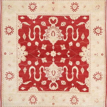 Kazak 7' 11" X 8' 3" Hand Knotted Wool Rug 7' 11" X 8' 3" (241 X 251) / Red / Wool