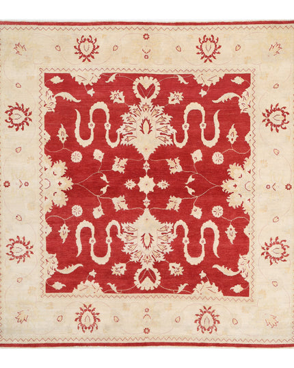 Kazak 7' 11" X 8' 3" Hand Knotted Wool Rug 7' 11" X 8' 3" (241 X 251) / Red / Wool