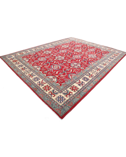 Kazak 10' 2" X 12' 9" Hand Knotted Wool Rug 10' 2" X 12' 9" (310 X 389) / Red / Wool