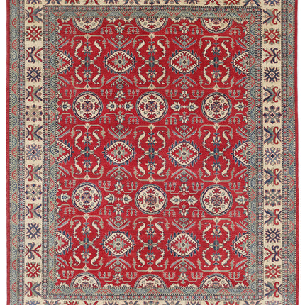 Kazak 10' 2" X 12' 9" Hand Knotted Wool Rug 10' 2" X 12' 9" (310 X 389) / Red / Wool